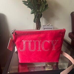 Juicy Couture Vibrant Red Cosmetic Bag